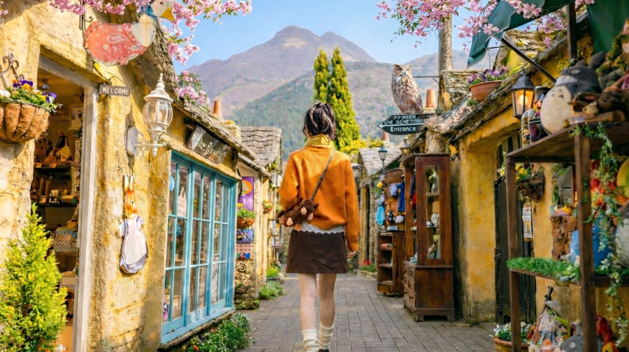九州由布院+如意輪寺+湯布院+金麟湖+別府地獄溫泉賞櫻一日遊
