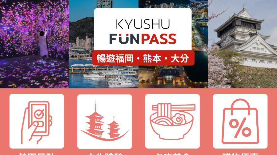 九州Fun PASS九州通票｜景點＋體驗＋購物