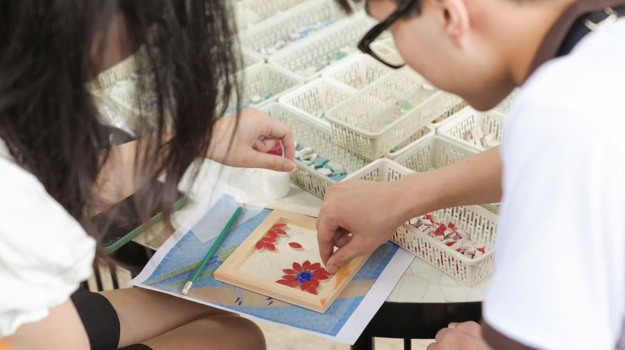 河內巴莊陶藝村的馬賽克珍品
