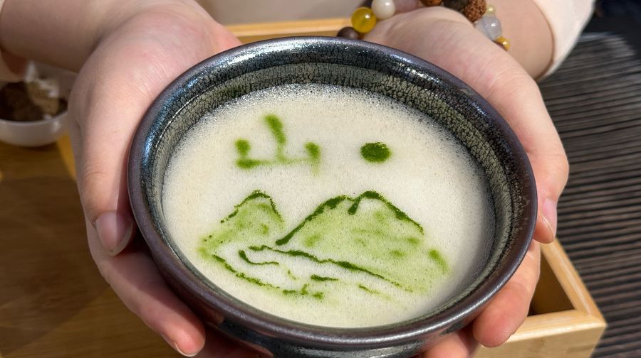 杭州靈隱茶園採茶丨體驗宋代點茶ღ附茶筐斗笠道具・含山居庭院休閒茶點