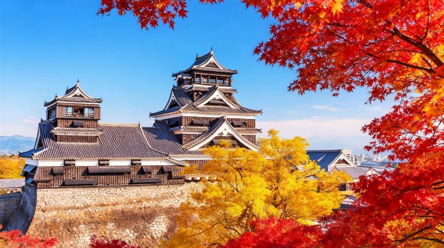熊本城 & 阿蘇火山口探秘，草千里騎馬體驗，福岡/熊本出發