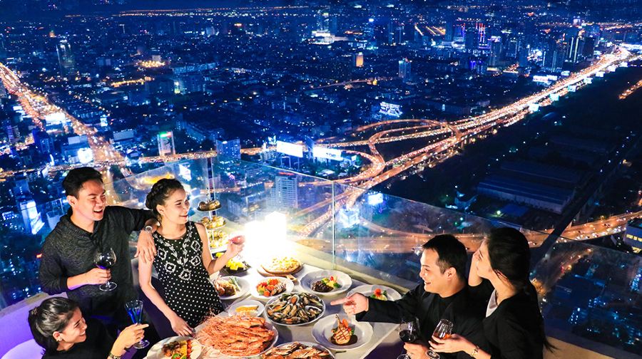 泰國 曼谷拜約克摩天塔Baiyoke Sky彩虹雲霄自助餐（含門票）